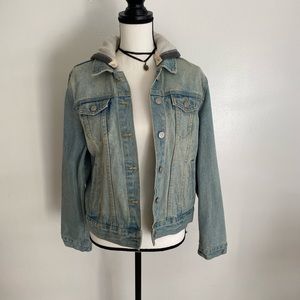 Brandy Melville hooded denim jacket